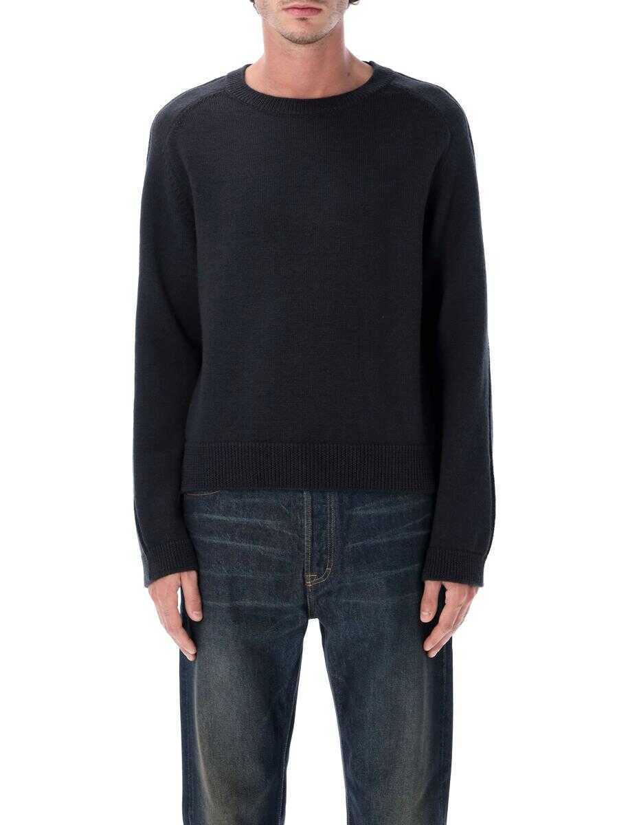 Pulovere OUR LEGACY Our Legacy Merino Wool Crewneck Sweater OFF BLACK Barbati (BM 19120290) 1