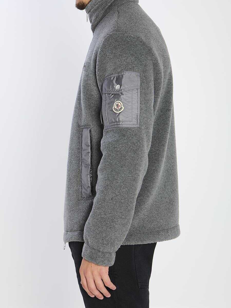 Pulovere Moncler Felt Sweatshirt GREY Barbati (BM 19120764) 3