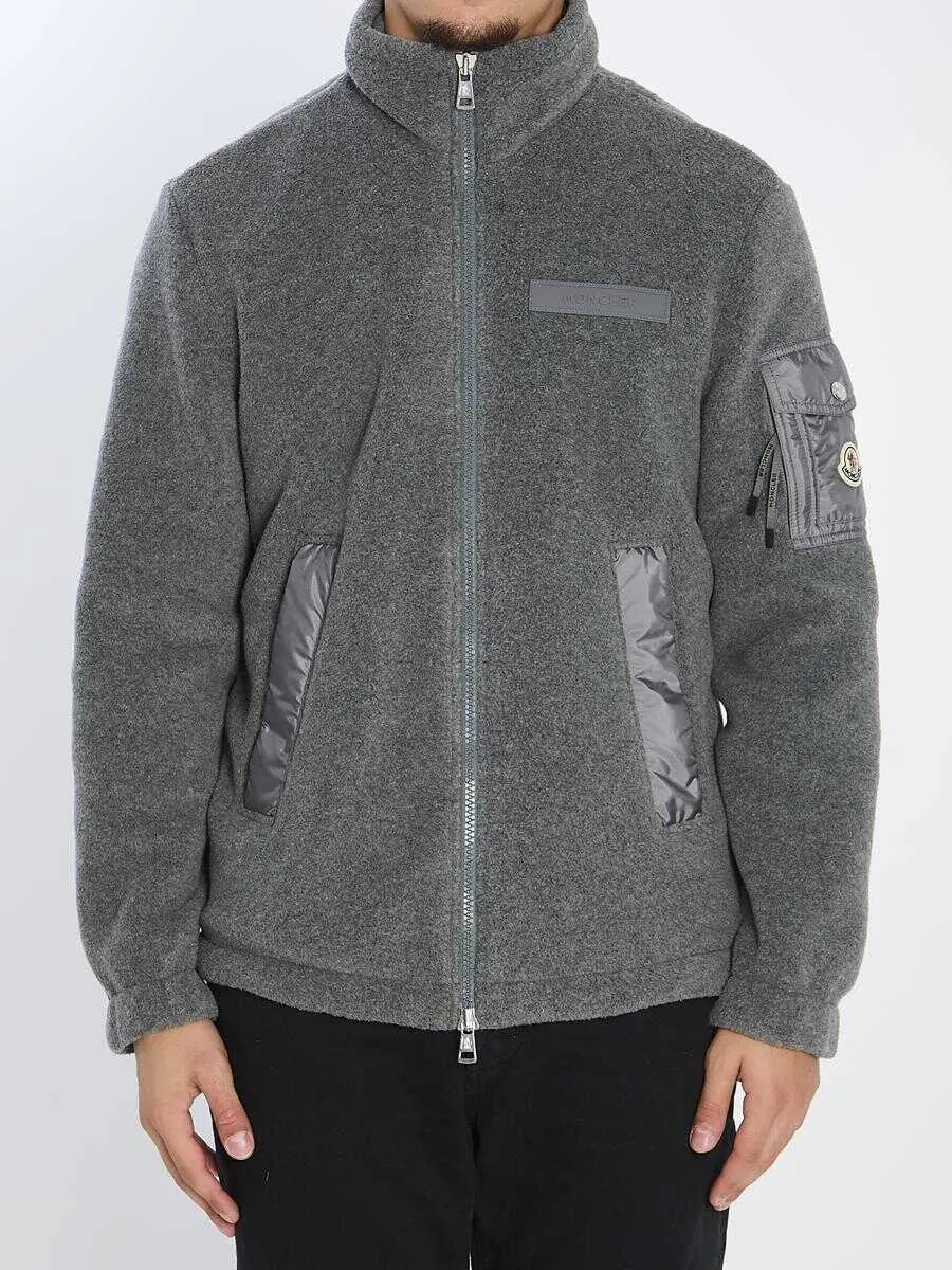 Pulovere Moncler Felt Sweatshirt GREY Barbati (BM 19120764) 1