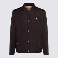 Geci de iarna Burberry Burgundy Brighton Down Jacket Barbati