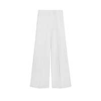 Pantaloni casual Max Mara Wide-Leg Cotton Trousers Femei