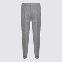 Pantaloni Pt Torino Grey Wool Pants Barbati