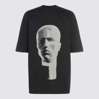 Tricouri Polo Rick Owens Drkshdw Black Cotton Jumbo T-Shirt Barbati