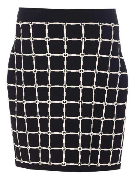Fuste Elisabetta Franchi Elisabetta Franchi Knitted Mini Skirt Black Femei (BM 19122510) 2