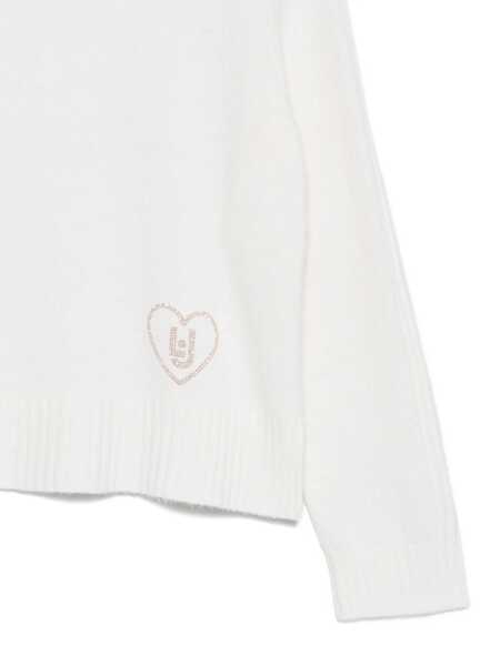 Pulovere Liu Jo Liu Jo White Turtleneck Sweater With Logo WHITE Femei (BM 19123260) 3