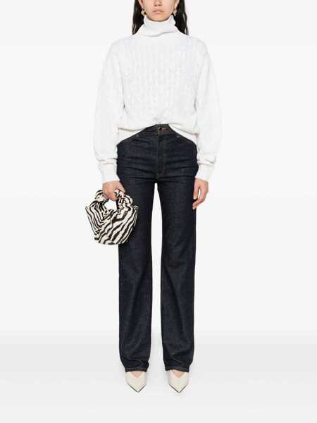 Pulovere TABARONI CASHMERE Tabaroni Cashmere White Cashmere Turtleneck Sweater WHITE Femei (BM 19123962) 2