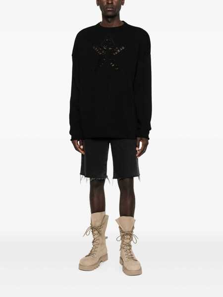 Pulovere Vision of Super Vision Of Super Black Crewneck Sweatshirt Black Barbati (BM 19124133) 2