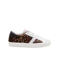 Sneakers D.A.T.E. Low-Top Sneakers In Animal-Print Pony Skin Femei