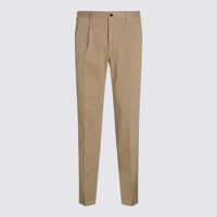 Pantaloni Incotex Beige Cotton Pants Barbati