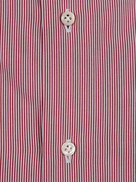 Camasi casual Mazzarelli Camicie STRIPED COTTON SLIM FIT SHIRT Red Barbati (BM 19124502) 2
