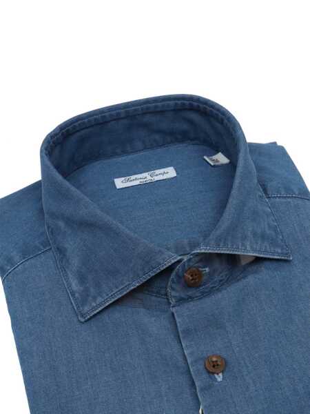 Camasi casual Sartoria Del Campo-Sonrisa Mens Shirt Blue Barbati (BM 19124631) 2