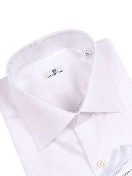 Camasi casual Sonrisa Mens Shirt White Barbati (BM 19124676) 2