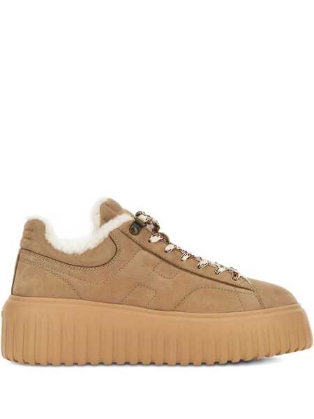 Sneakers Hogan H-STRIPES SNEAKERS Brown Femei (BM 19124778) 1