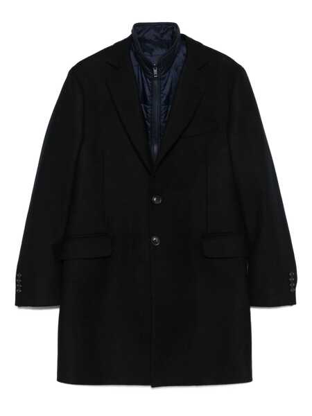 Paltoane Fay EASY DB COAT Blue Barbati (BM 19124877) 1
