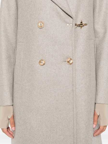 Paltoane Fay DOUBLE BREASTED COAT Beige Femei (BM 19124913) 5