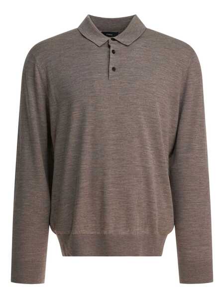 Tricouri Polo Vince Wool and cashmere polo shirt Grey Barbati (BM 19125150) 1