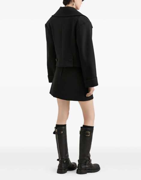 Fuste casual Dolce & Gabbana Double Crepe Basque Skirt BLACK Femei (BM 19125329) 3