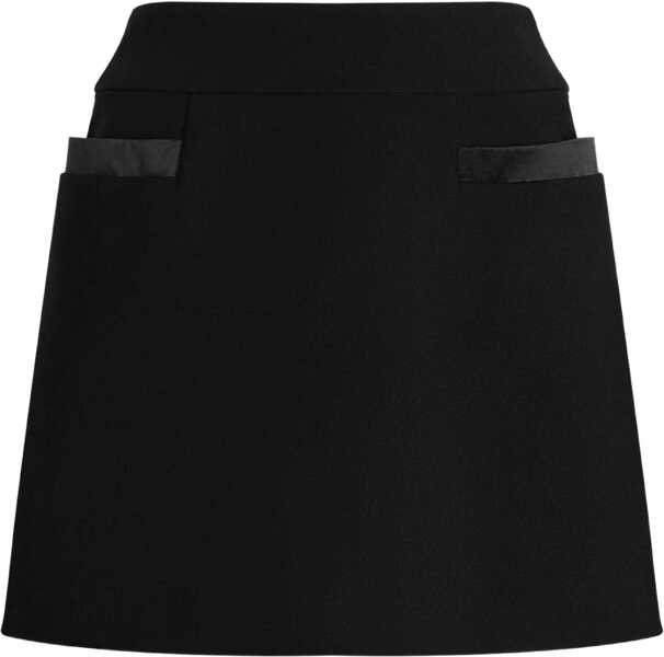 Fuste casual Dolce & Gabbana Double Crepe Basque Skirt BLACK Femei (BM 19125329) 1