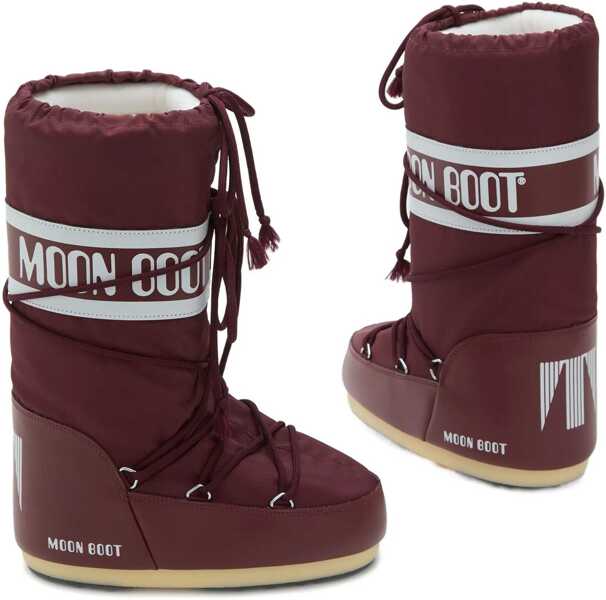 Cizme Moon Boot Icon Boot BORDEAUX Femei (BM 19125335) 2