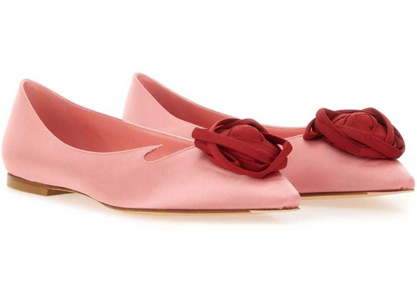 Balerini Roger Vivier Ballerina Rose Vivier PINK Femei (BM 19125359) 2