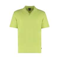 Tricouri Polo Boss Cotton-Linen Polo Shirt Barbati