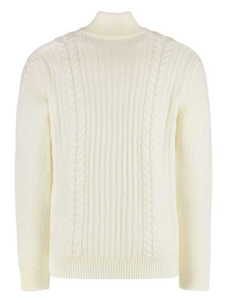 Cardigane Slowear Slowear Cardigan With Cable Knit WHITE Barbati (BM 19127046) 2