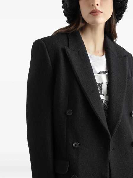 Sacouri Dolce & Gabbana Dolce & Gabbana Dolce & Gabbana Wool Double-Breasted Blazer Black Femei (BM 19127874) 4