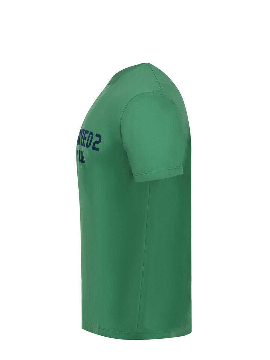 Topuri DSQUARED2 DSQUARED2  T-Shirts And Polos Green Barbati (BM 19129047) 2