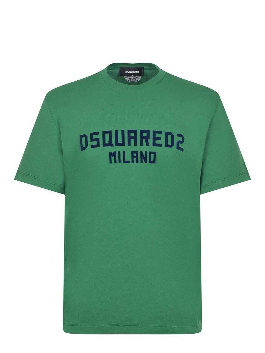 Topuri DSQUARED2 DSQUARED2  T-Shirts And Polos Green Barbati (BM 19129047) 1