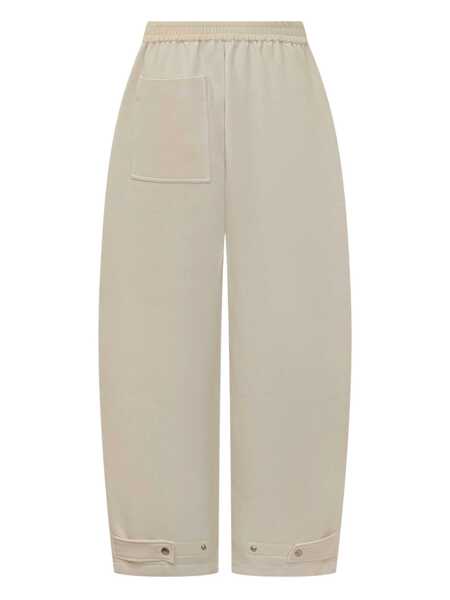 Pantaloni casual STUDIO NICHOLSON Studio Nicholson Studio Nicholson Wide Leg Pants WHITE Femei (BM 19129200) 2