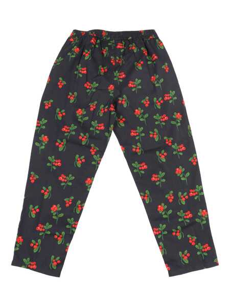 Pantaloni de trening MINI RODINI Lingonberries woven trousers Black   Fete (BM 19129383) 2