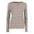 Filatures Du Lion Long sleeve round neck T-shirt Beige