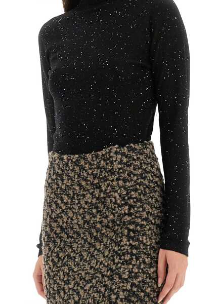 Pulovere casual Fabiana Filippi Wool Jersey. BLACK Femei (BM 19129655) 4