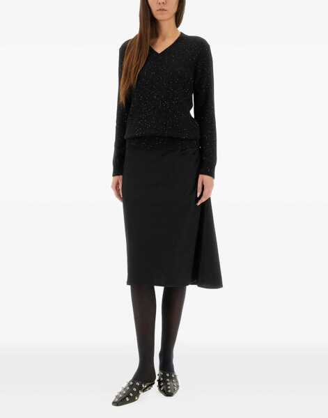 Pulovere casual Fabiana Filippi Sequined Shirt BLACK Femei (BM 19129679) 2