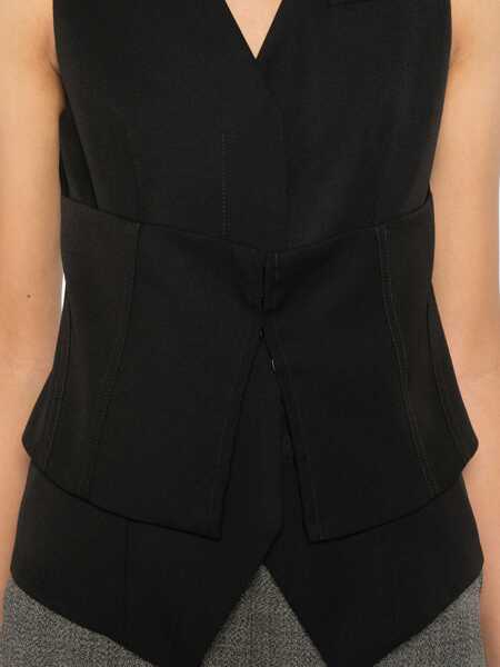 Veste casual Alexander McQueen Vest Corset BLACK Femei (BM 19129682) 5