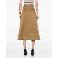 Fuste casual Dama - Fuste casual Saint Laurent Midi Skirt With Buttons BEIGE Femei (BM 19131371) - B-mall.ro