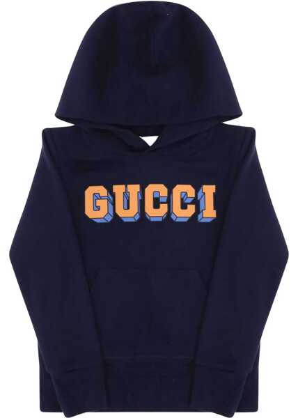 Topuri Gucci Long-sleeve hooded Sweatshirt DARK NIGHT SKY/MC Baieti (BM 19131389) 1
