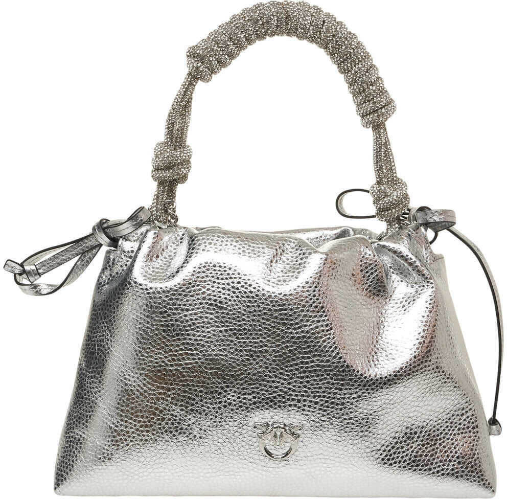 Genti de mana Pinko Handbag with rhinestones Silver Femei (BM 19131425) 1