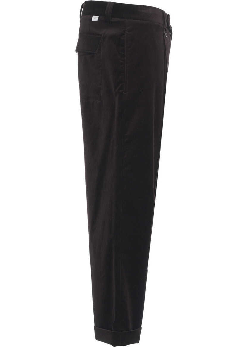 Pantaloni casual Paolo Pecora Velvet chino pants Brown Barbati (BM 19131437) 3