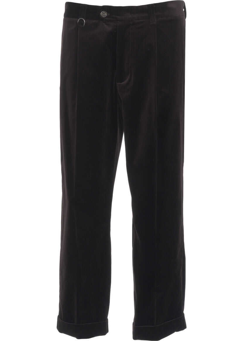 Pantaloni casual Paolo Pecora Velvet chino pants Brown Barbati (BM 19131437) 1