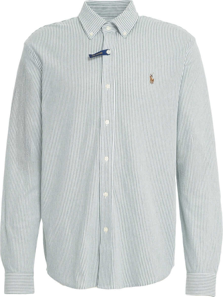 Camasi office Ralph Lauren Striped Oxford shirt Green Barbati (BM 19131473) 2