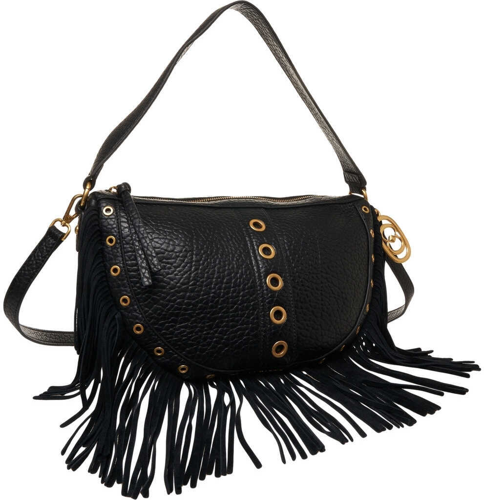 Genti de umar LA CARRIE Shoulder bag with fringes Black Femei (BM 19131491) 3
