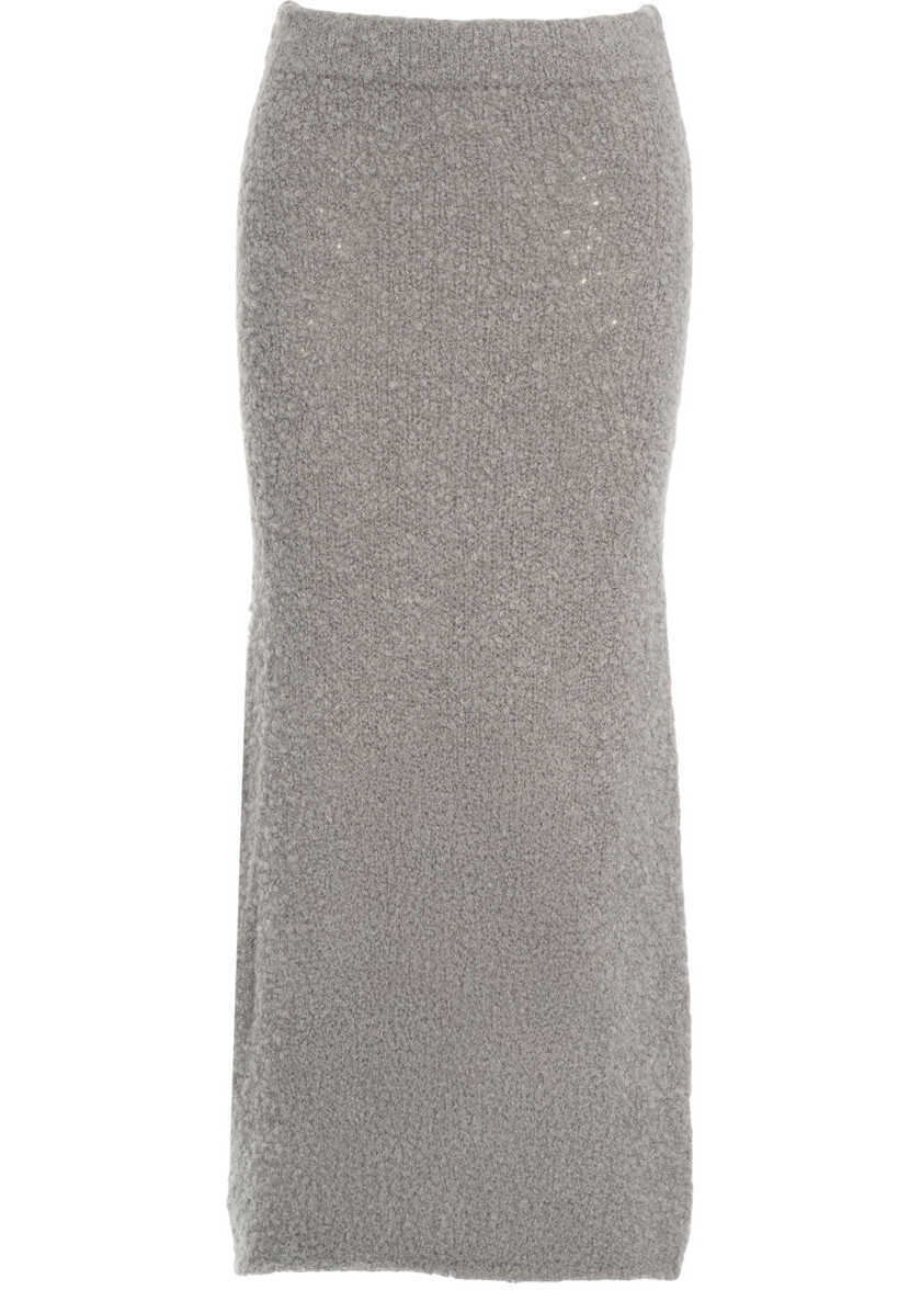 Fuste lungi Lovechild Knit skirt Kain Grey Femei (BM 19131515) 2