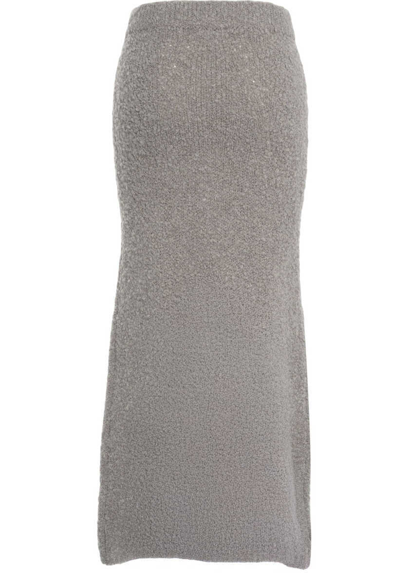 Fuste lungi Lovechild Knit skirt Kain Grey Femei (BM 19131515) 4