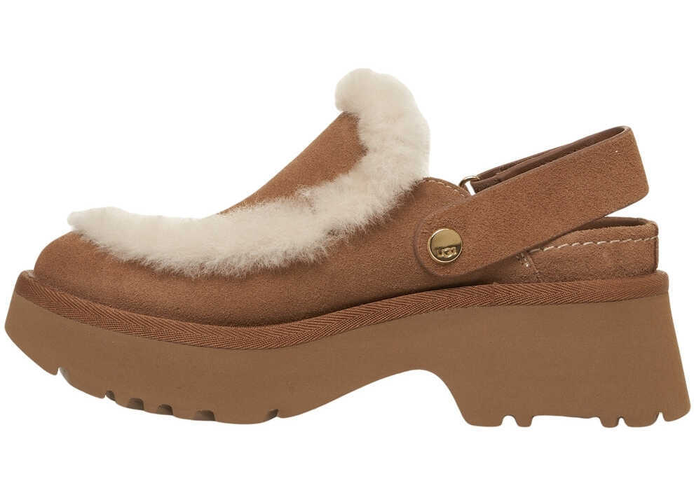 Sandale UGG Sabot Esmee Brown Femei (BM 19131533) 4