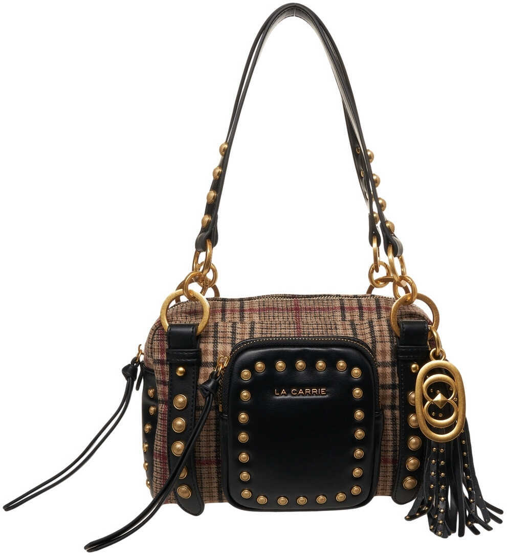 Genti de umar LA CARRIE Glencheck shoulder bag Beige Femei (BM 19131542) 1