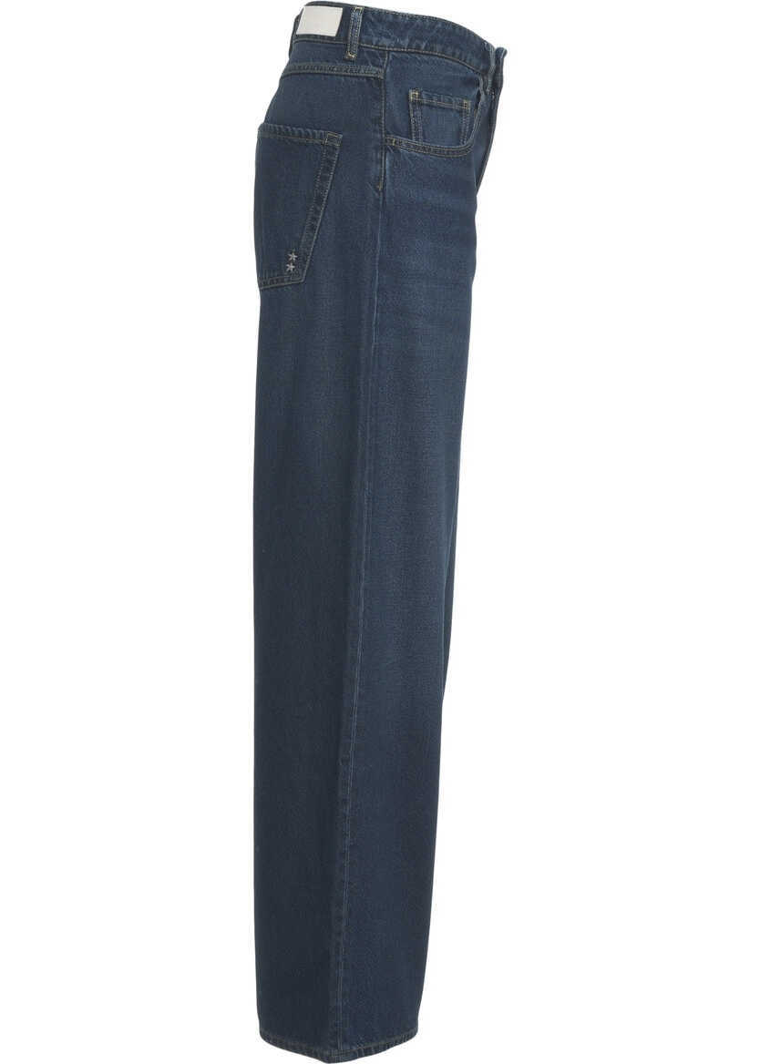 Blugi evazati Icon Denim Wide leg jeans Poppy Blue Femei (BM 19131554) 3