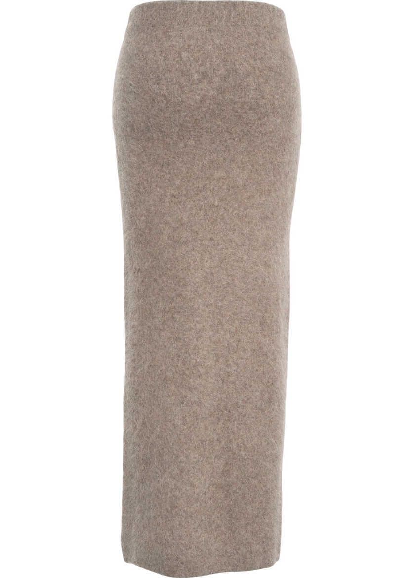 Fuste lungi GUESS Knit midi skirt Grey Femei (BM 19131602) 4