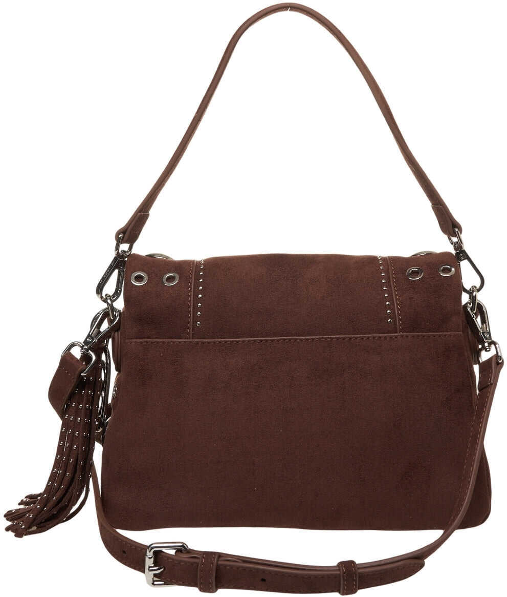Genti de umar LA CARRIE Eco suede shoulder bag Brown Femei (BM 19131623) 4