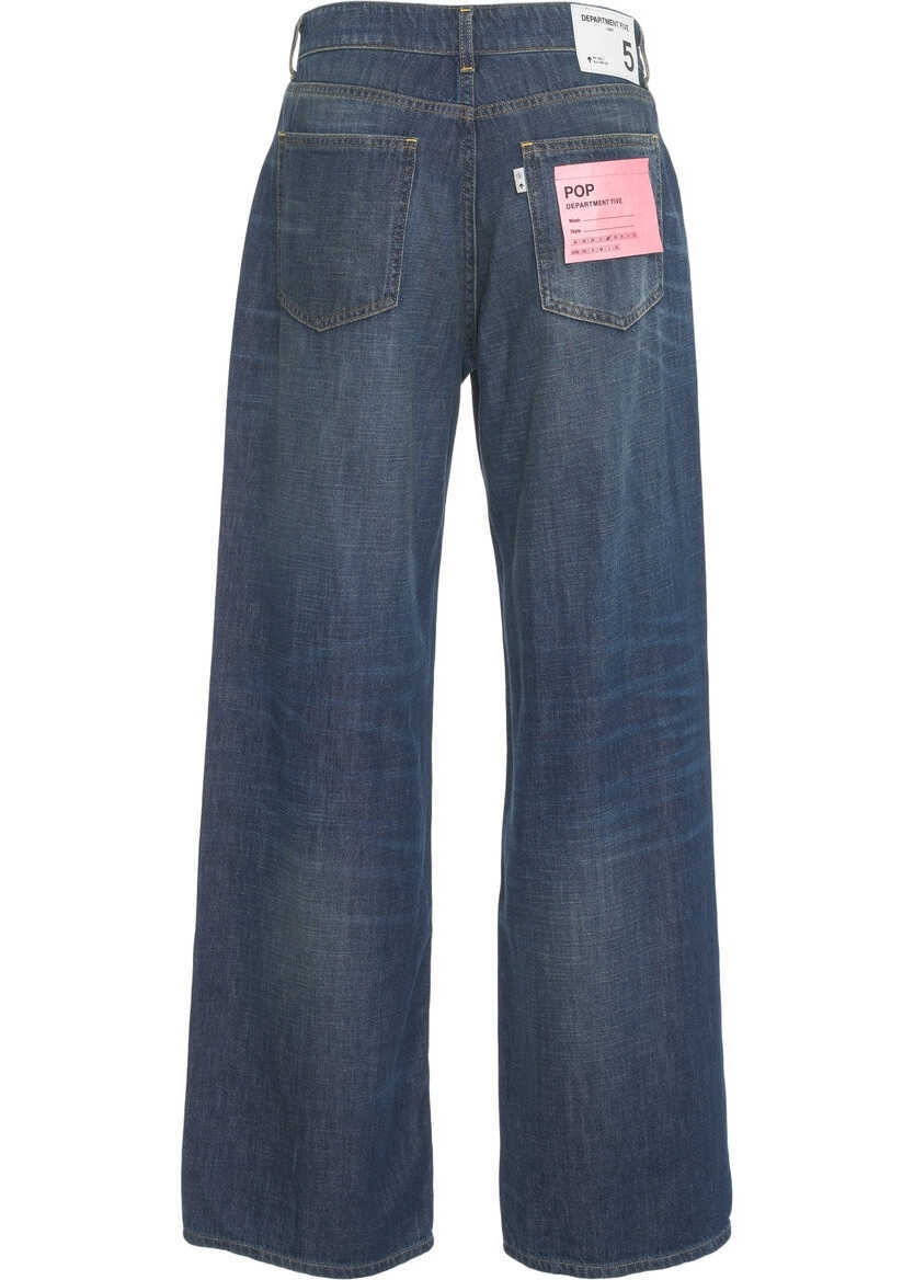 Blugi evazati Department Five Wide leg jeans Pop Blue Femei (BM 19131647) 4